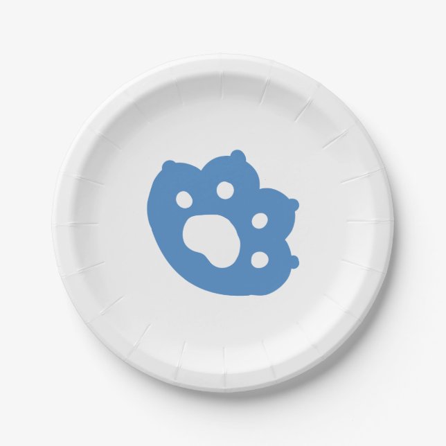 Prato De Papel Lazer - Design de Gatos Preguiçosos (Frente)