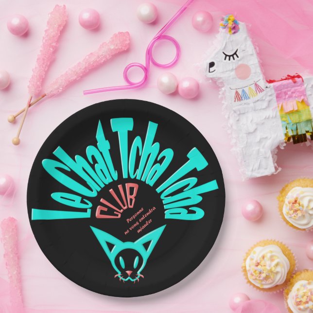Prato De Papel Le club Chat Tcha Tcha (Festa)