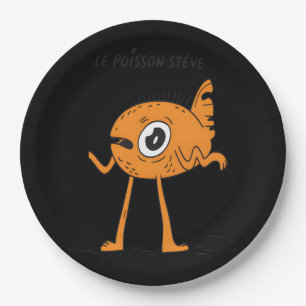 Prato De Papel Le Poisson Steve Cute & Funny