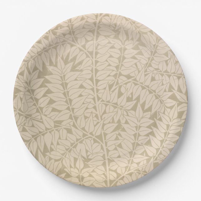 Prato De Papel Leaf e Branch Pattern (por William Morris) (Frente)