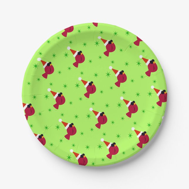 Prato De Papel Legal Cardinho Engraçado Papelão de Natal (Frente)