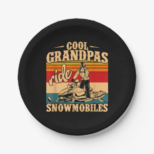 Prato De Papel Legal Grandpas caminha Snowmobiles Snowmobile Snow