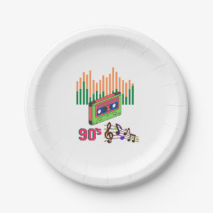 Prato De Papel Leitor de Música Cassette Player dos anos 90 - Ani