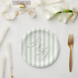 Prato De Papel Lenços de Cocktail de Casamento Personalizados Ele
