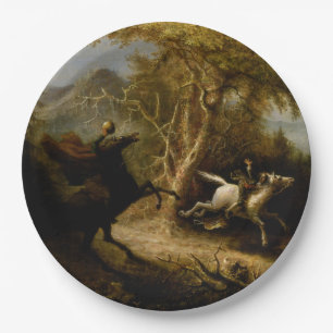 Prato De Papel Lenda do Cavaleiro Sem Cabeça Fantasma do Hallowee