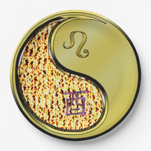 Prato De Papel Leo & Metal Rooster