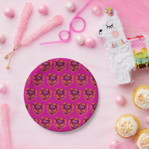 Prato De Papel Leo Zodiac Coquette Heart Cake