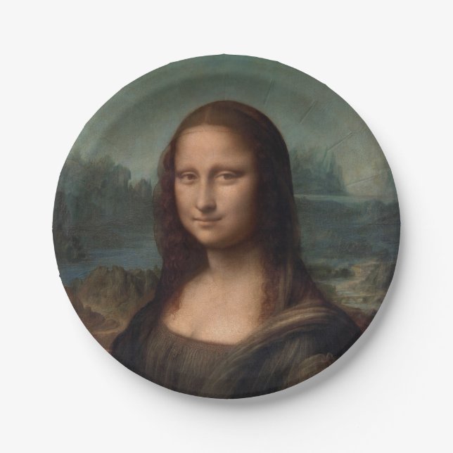 PRATO DE PAPEL : LEONARDO DA VINCI : A MONA LISA (Frente)