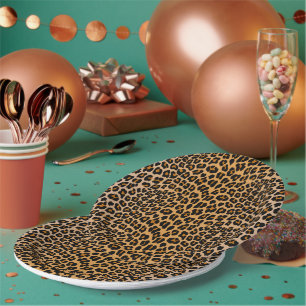 Prato De Papel Leopardo