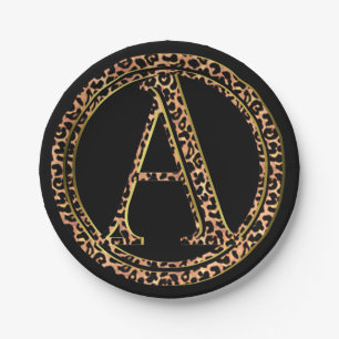 Prato De Papel leopardo A