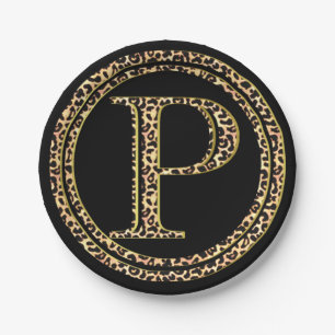 Prato De Papel Leopardo P