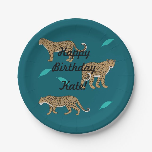 Prato De Papel Leopards (Frente)