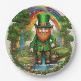 Prato De Papel Leprechaun