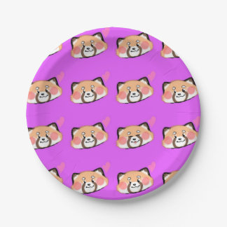 Prato De Papel Lesser Panda de Lilia Paper Plates