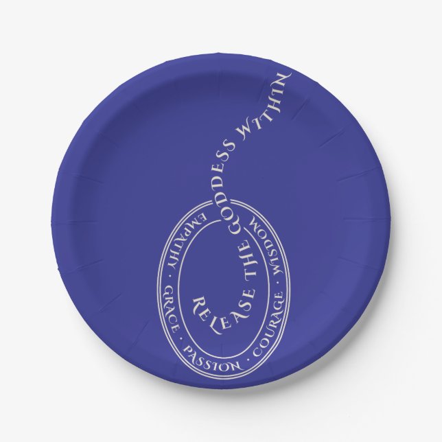 Prato De Papel Liberte a Deusa em papel (Frente)