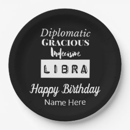 Prato De Papel Libra Zodíaco Características Diversas Aniversário