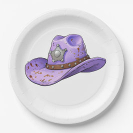 Prato De Papel Light Purple Cowgirl Hat