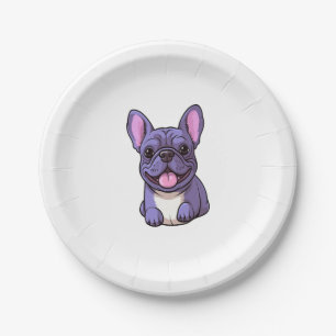 Prato De Papel Lilac French Bulldog