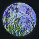 Prato De Papel Lilac Irises belas artes por Claude Monet<br><div class="desc">Famoso quadro floral de Claude Monet,  Lilac Irises.</div>