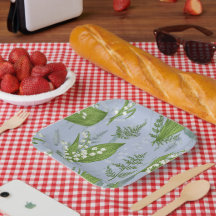 Lily of Valley com Ferns | Azul