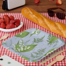 Lily of Valley com Ferns | Azul