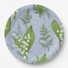 Lily of Valley com Ferns | Azul