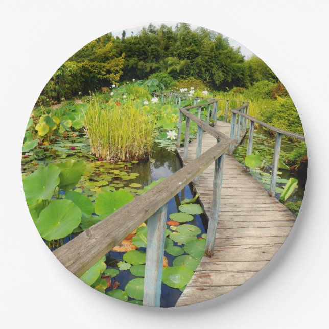 Prato De Papel Lily Pond Paper Plate (Frente)