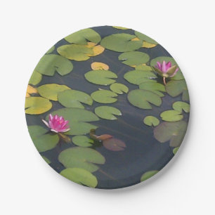 Prato De Papel Lilypad Pond Painting Monet