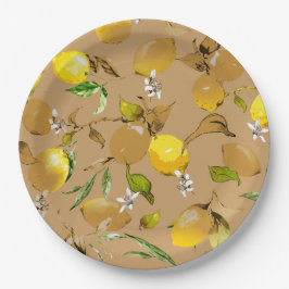 Prato De Papel Limões de aquarela 33