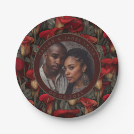 Prato De Papel Linda Calle Lily Plates Para Casamento Após Pa