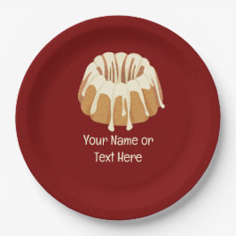 Prato De Papel Linda Esponja de Pacote - Bolo Fluído e seu texto