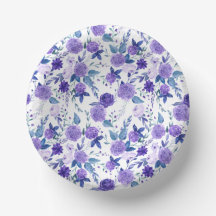 Linda norma floral VIOLET Papéis