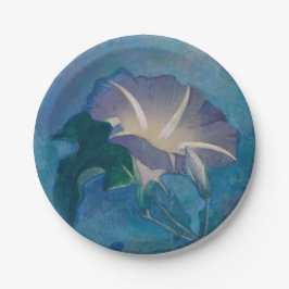 Prato De Papel Linda Placa de Papel Morning Glory