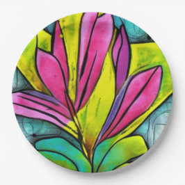 Prato De Papel Linda planta