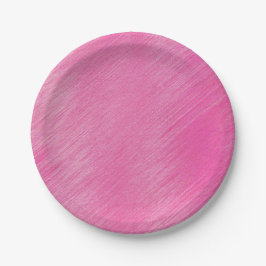 Prato De Papel Linhas Rosa