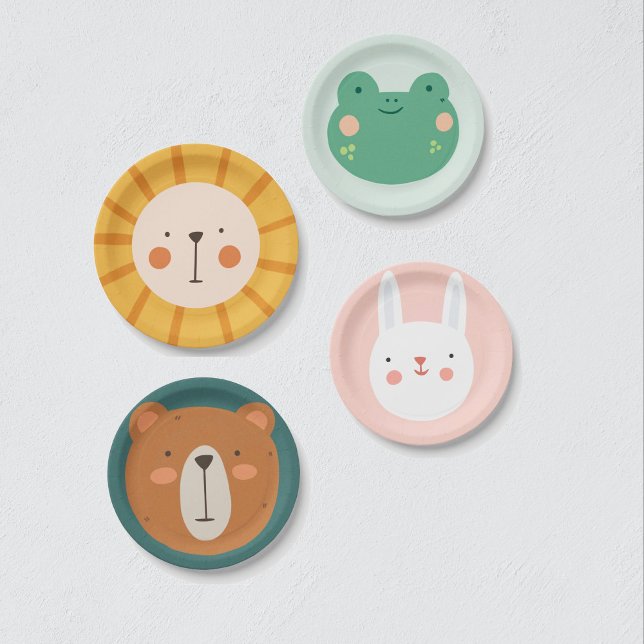 Prato De Papel Lion Birthday Kids Room Wall Art (Criador carregado)