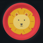 Prato De Papel Lion Birthday Kids Room Wall Art Paper Placas<br><div class="desc">Lion Birthday Kids Room Wall Art Paper Placas</div>