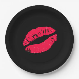 Prato De Papel Lipstick Kiss