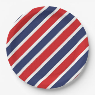 Prato De Papel Listrado