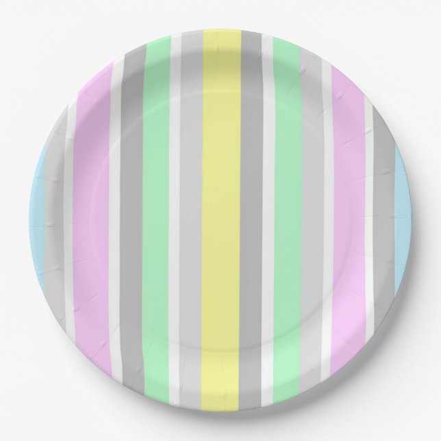 Prato De Papel Listras (Frente)