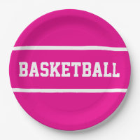 Listras de texto de BASQUETE Branco Rosa Esportivo