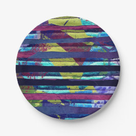 Prato De Papel Listras metálicas