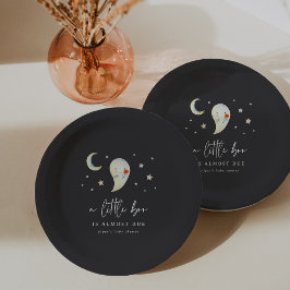 Prato De Papel Little Boo Halloween Ghost Baby Shower