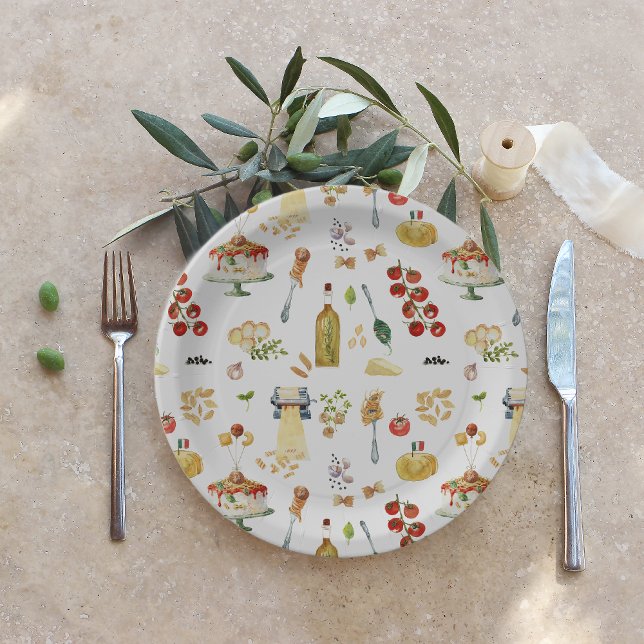 Prato De Papel Little Meatball | Holy Ravioli Birthday Party (Criador carregado)