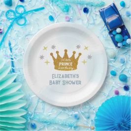 Prato De Papel Little Prince Boy Baby Shower