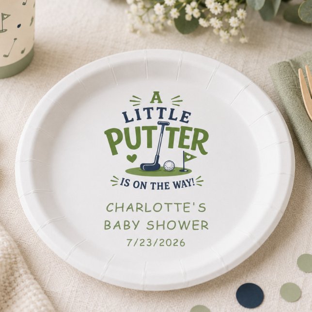Prato de Papel Little Putter Chás de Bebê (Criador carregado)