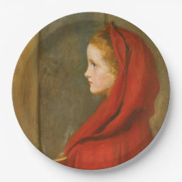Prato De Papel Little Red Riding Hood (por John Everett Millais)