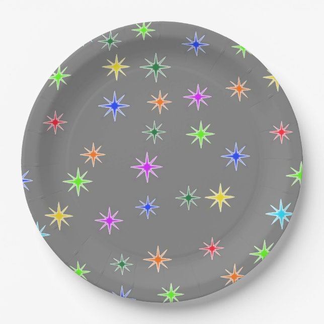 Prato De Papel Little Stars, Big Smiles Birthday Party Plates (Frente)