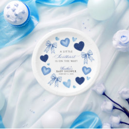 Prato De Papel Little Sweetheart Valentines Day Baby Shower