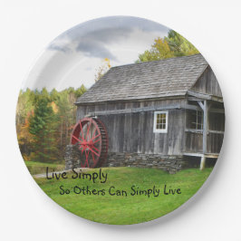 Prato De Papel Live Simplesmente Old Mill